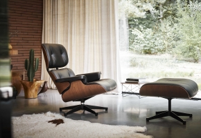 Eames Lounge Chair und LTR Mahagoni Vitra