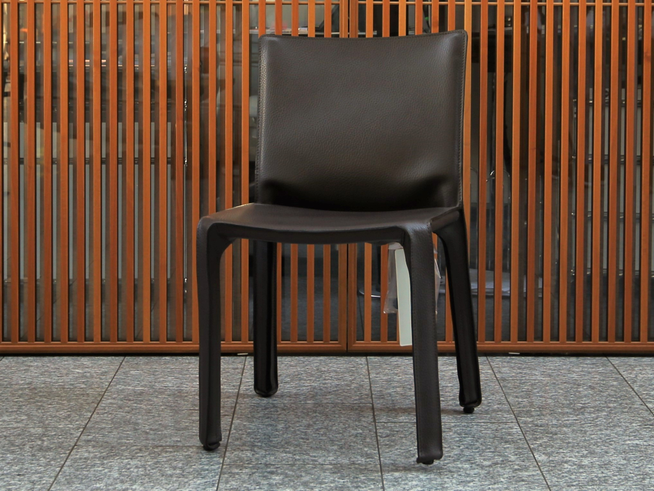 Cab Leder Stuhl von Mario Bellini für Cassina
